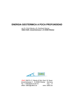 ENERGIA GEOTERMICA A POCA PROFUNDIDAD