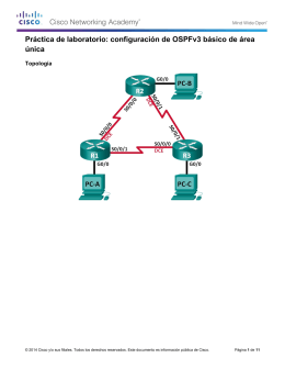 configuración de OSPFv3 básico de área única