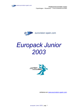 Europack Junior 2003 - Eurovision
