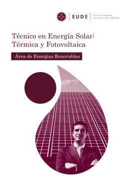 Técnico en Energía Solar: Térmica y Fotovoltaica