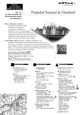 Propiedad Nacional de Chambord - Centre des monuments nationaux