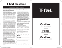 T-fal Cast Iron Use & Care 3Lang.indd