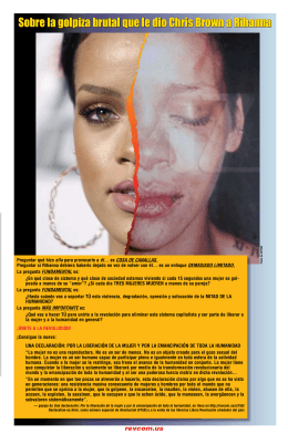 Sobre la golpiza brutal que le dio Chris Brown a Rihanna