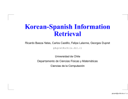 Korean-Spanish Information Retrieval