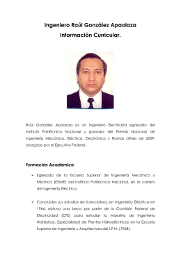 Raúl González Apaolaza - CUDI