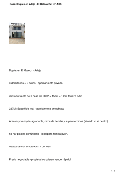 Casas/Duplex en Adeje - El Galeon Ref : F-AD5