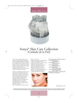 Colección Sonya Skin Care