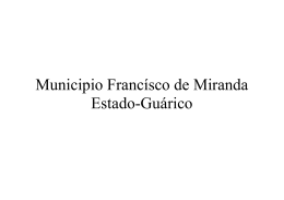 Municipio Francísco de Miranda Estado-Guárico