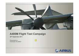 A400M Flight Test Campaign