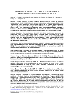 Artículo Compostaje de Barros - Secretaría de Ambiente y
