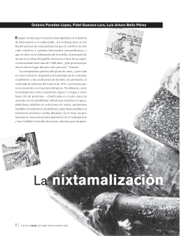 La nixtamalización - Página del Alumno