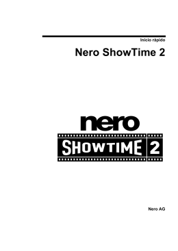 Quickstart Nero ShowTime 2