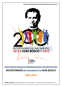 BICENTENARIO 1815-2015 DON BOSCO