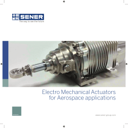 Electro Mechanical Actuators for Aerospace applications