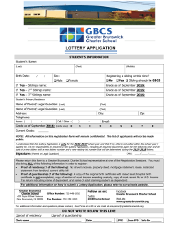 Medical office registration form - Greater Brunswick Charter School