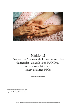 Módulo 1.2 Proceso de Atención de Enfermería en las demencias