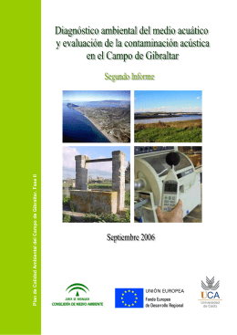 Plan de Calidad Ambiental de l C a mpo de Gibraltar. Fase II