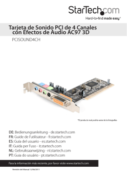 Tarjeta de Sonido PCI de 4 Canales con Efectos de Audio AC97 3D