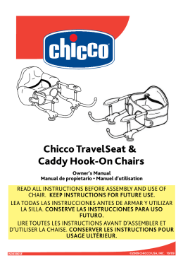 Chicco TravelSeat & Caddy Hook