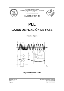Lazos de fijación de fase, PLL (monografía versión , 372 kb)