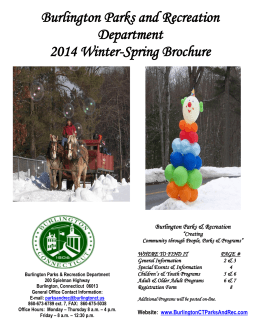 Parks and Recreation Winter & Spring 2014