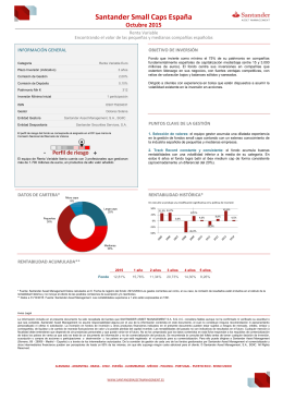 Santander Small Caps España - Santander Asset Management