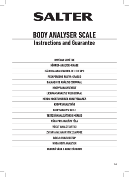 body analyser scale