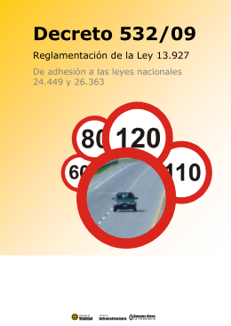 Decreto 532/09 - Dirección de Vialidad
