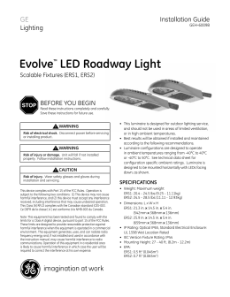 GE Evolve Outdoor LED Lighting Fixtures Roadway Outdoor