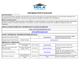 H.O.L.A. Office – Information Package