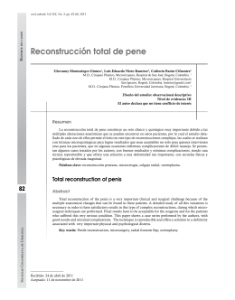 reconstrucción total de pene - Revista Urológica Colombiana