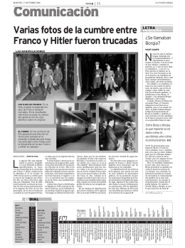 Varias fotos de la cumbre entre Franco y Hitler fueron trucadas