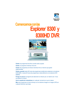 User Guide - 8300 and 8300HD DVR - Spanish version - Nu