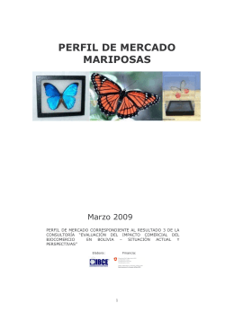 Perfil de Mercado Mariposas (Consultoría Bicomercio)