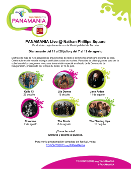 PANAMANIA Live @ Nathan Phillips Square