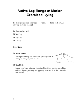 Active Leg Range of Motion Exercises: Lying - Spanish
