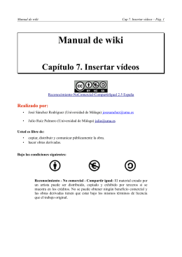 Insertar vídeos - Universidad de Málaga