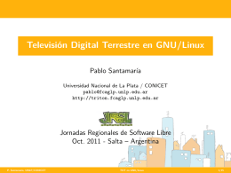 Televisión Digital Terrestre en GNU/Linux