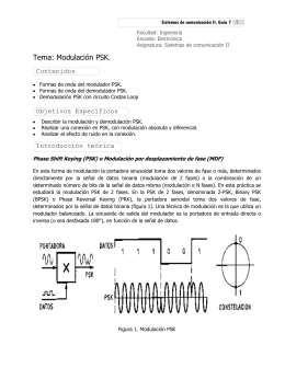 Tema: Modulación PSK.