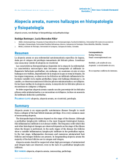 Alopecia areata, nuevos hallazgos en histopatología y fisiopatología