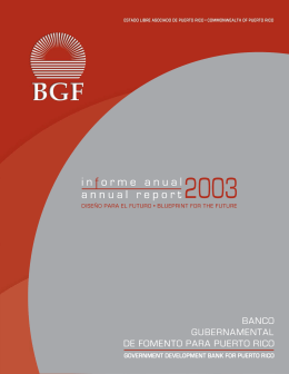 Informe Anual del Año Fiscal 2003