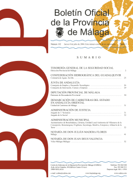 Boletín Oficial de la Provincia de Málaga