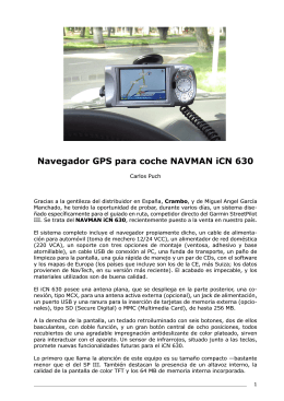 Navegador GPS para coche NAVMAN iCN 630