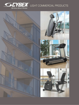 Light CommerCiaL ProduCts - Cybex International Inc.