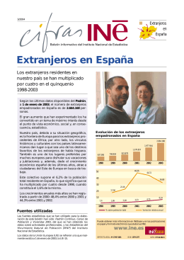 Extranjeros en España - Instituto Nacional de Estadística