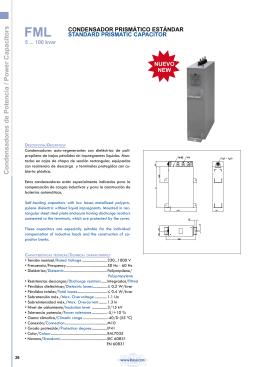 Condensadores de Potencia / Power Capacitors