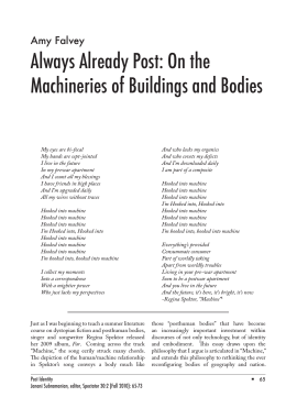 Always Already Post: On the Machineries of Buildings and Bodies