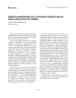 Di Giampietro L - Sociedad Venezolana de Oncología