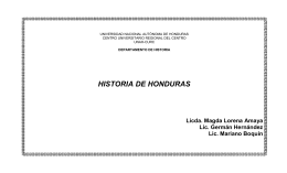 HISTORIA DE HONDURAS
