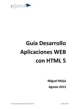 Guía Desarrollo HTML5